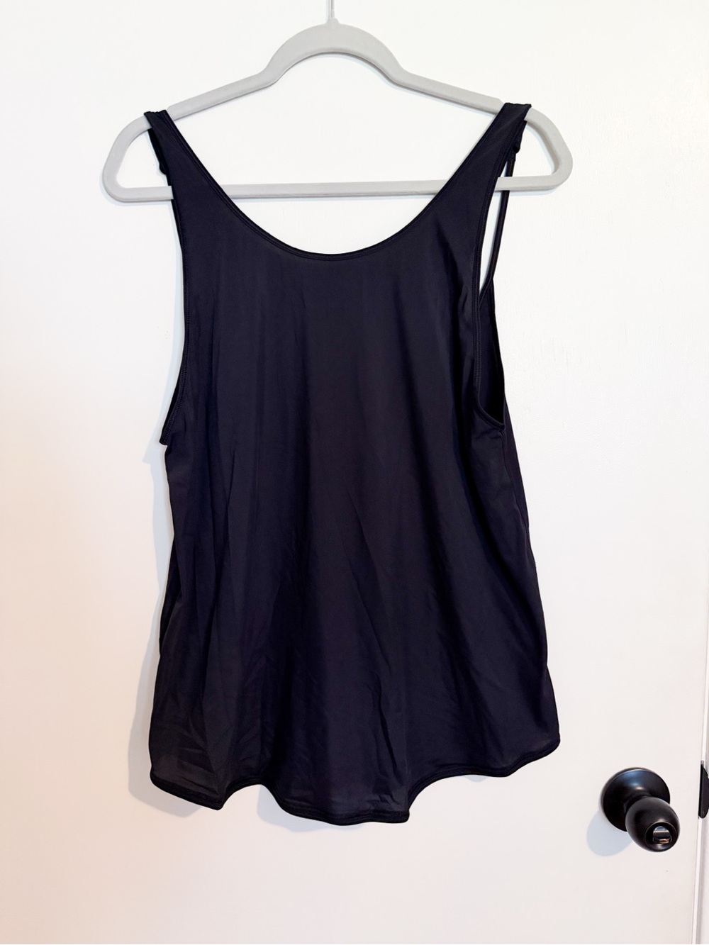lululemon athletica Black Scoop-Back Flow Tank